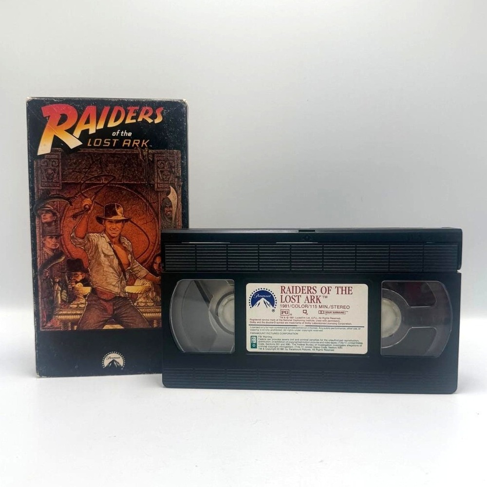 Raiders of the Lost Ark VHS 1981 Indiana Jones Paramount Home Video 1376 Vintage